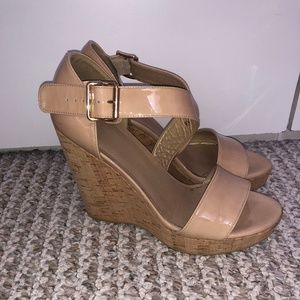 Stuart Weitzman cork wedge sandals